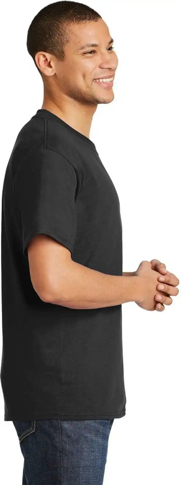 Hanes 5180 Beefy-t 100% Cotton T-shirt - Black