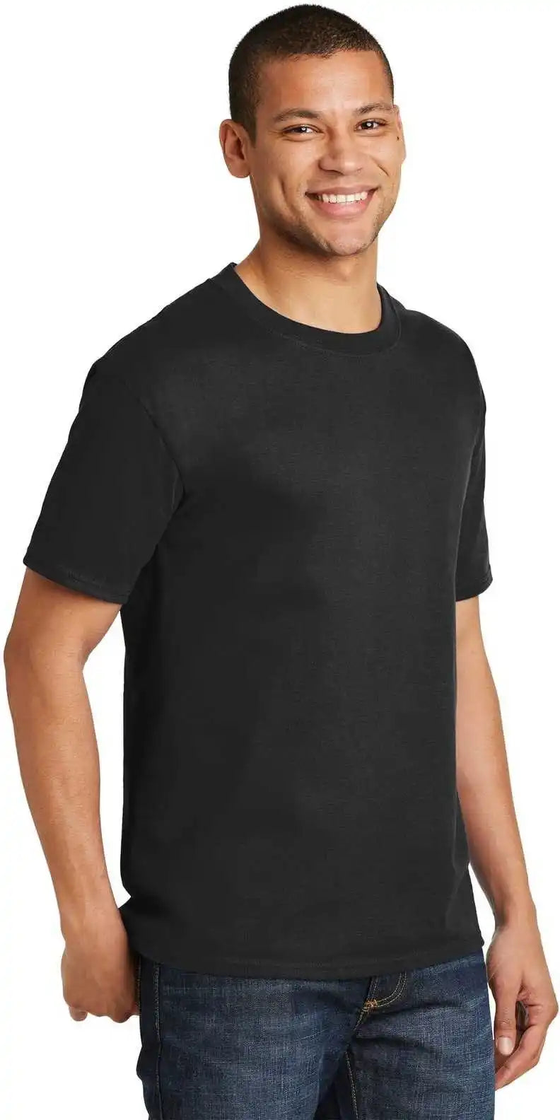 Hanes 5180 Beefy-t 100% Cotton T-shirt - Black