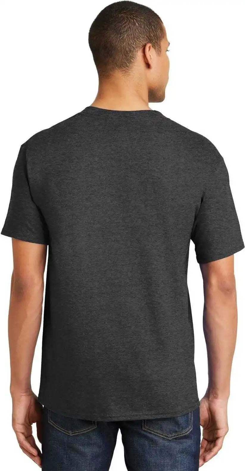 Hanes 5180 Beefy t 100% Cotton Shirt Charcoal Heather