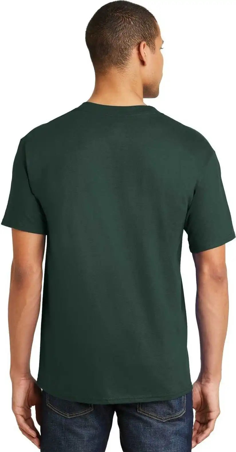 Hanes 5180 Beefy t 100% Cotton Shirt Deep Forest