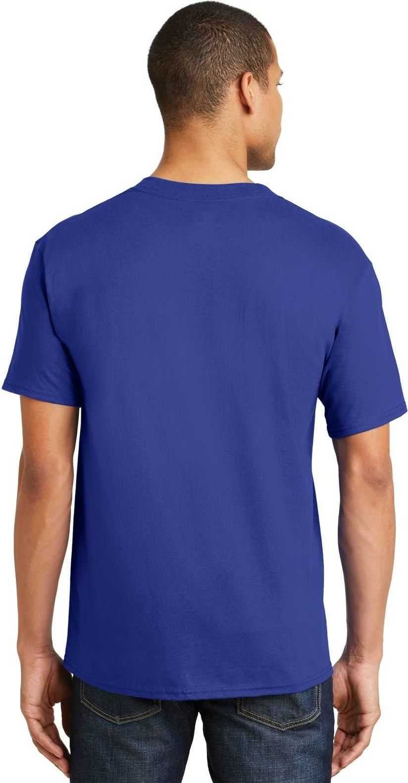 Hanes 5180 Beefy-t 100% Cotton T-shirt - Deep Royal
