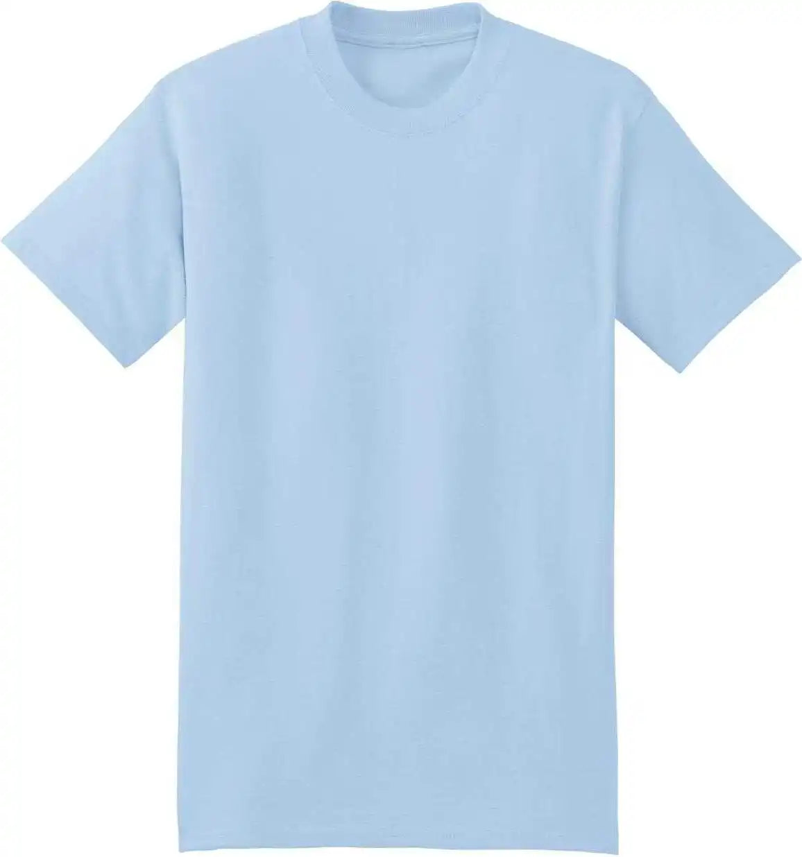 Hanes 5180 Beefy t 100% Cotton Shirt Light Blue