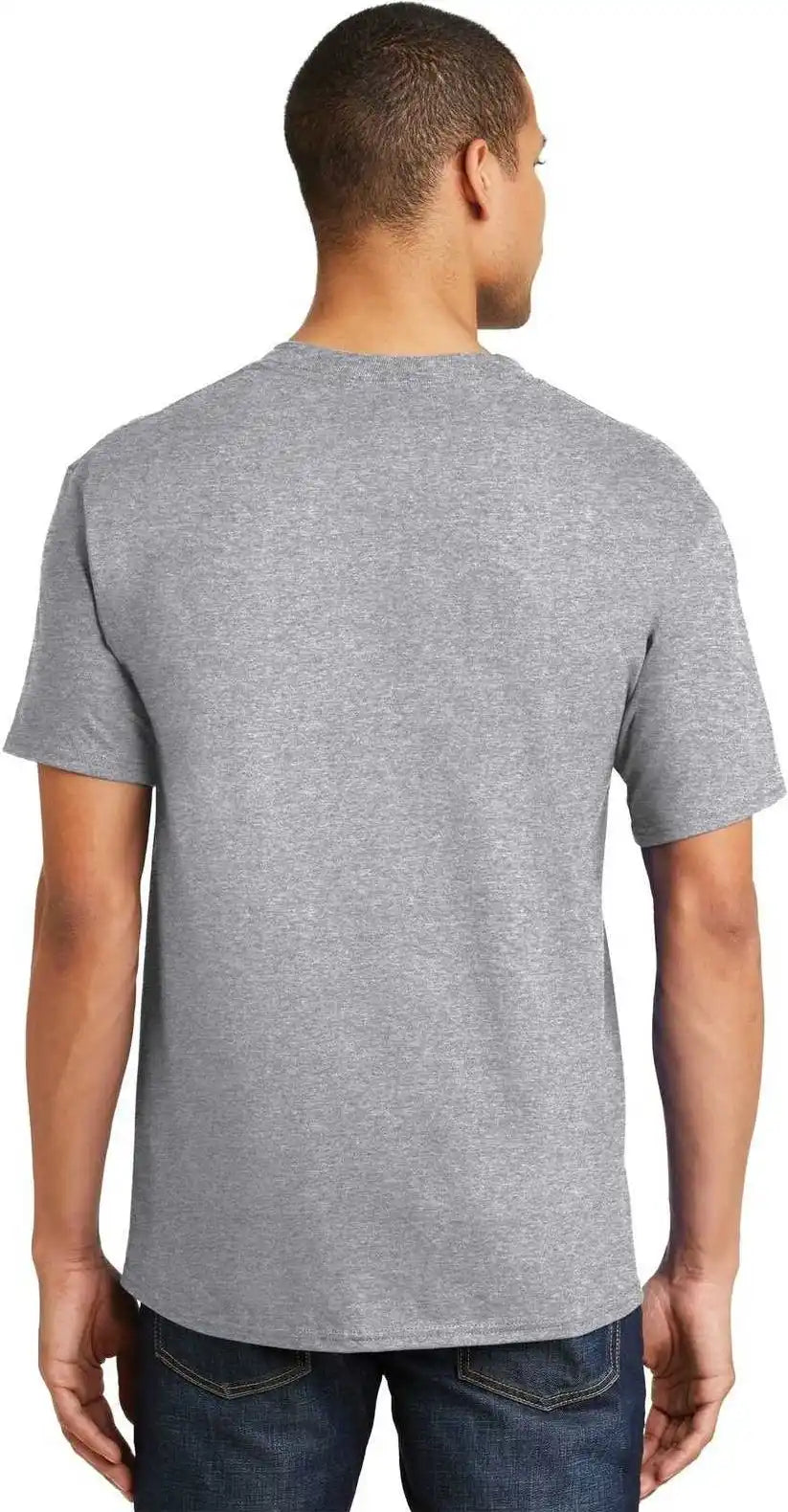 Hanes 5180 Beefy t 100% Cotton Shirt Light Steel