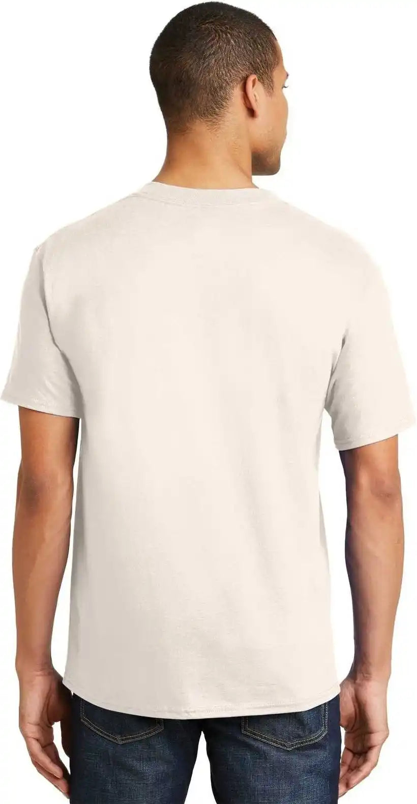 Hanes 5180 Beefy t 100% Cotton Shirt Natural