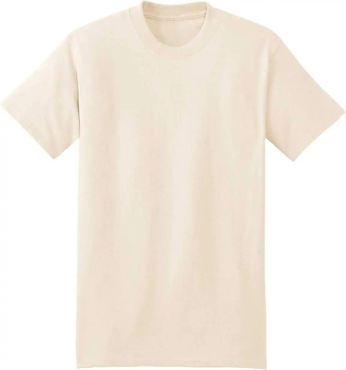 Hanes 5180 Beefy t 100% Cotton Shirt Natural