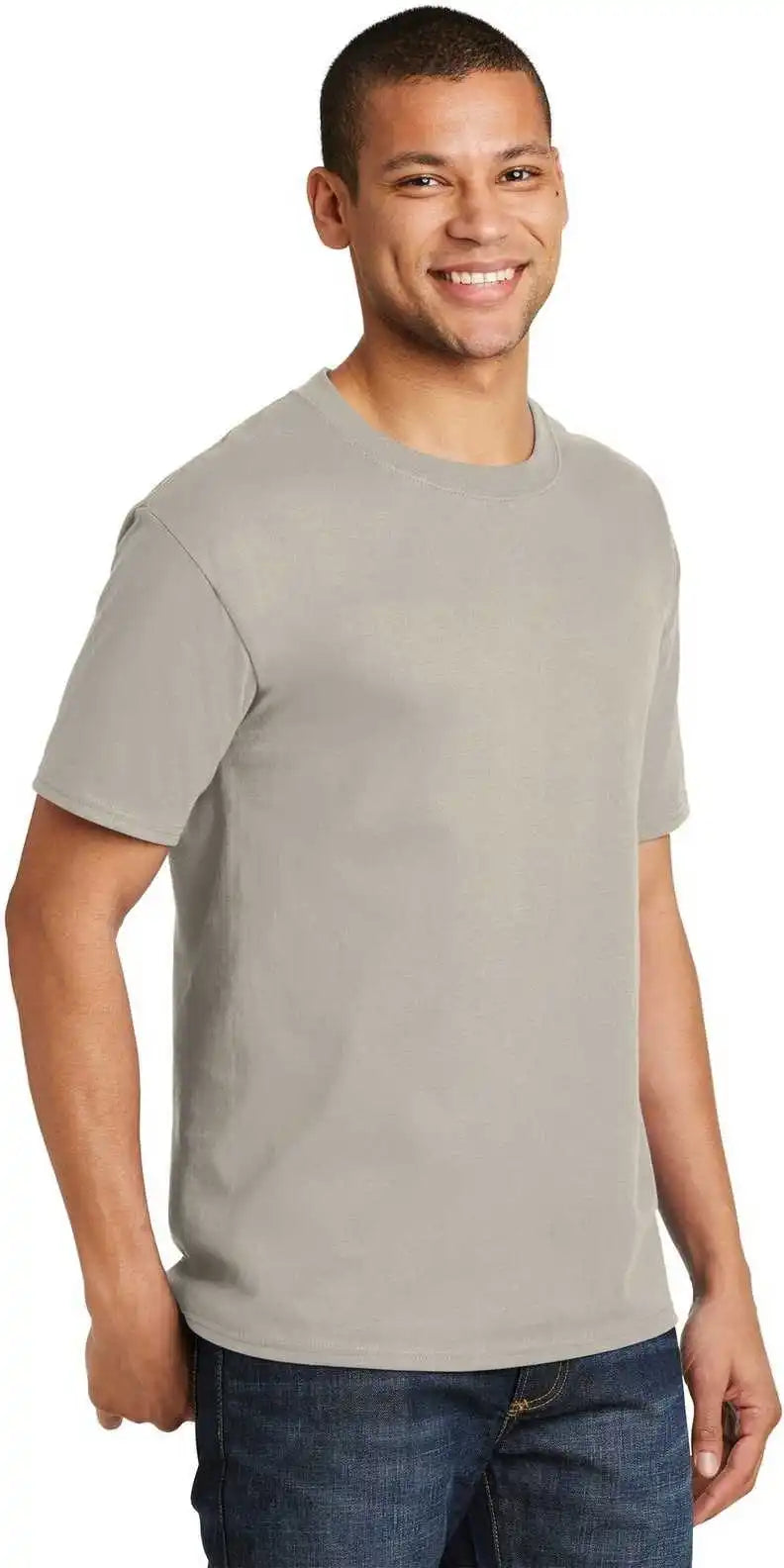 Hanes 5180 Beefy t 100% Cotton Shirt Sand