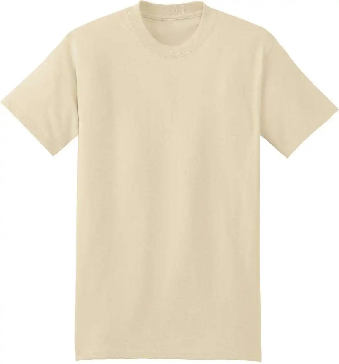 Hanes 5180 Beefy t 100% Cotton Shirt Sand