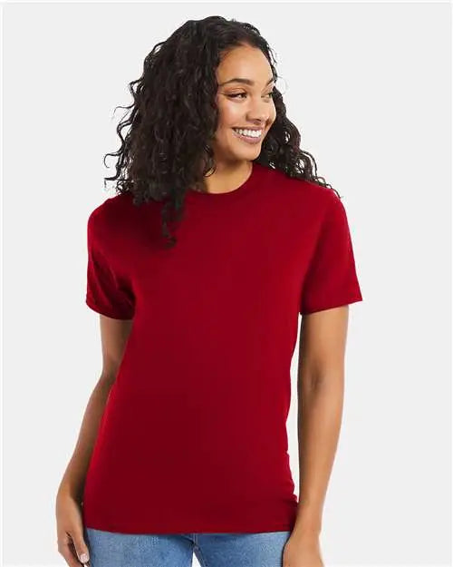 Hanes 5180 Beefy-t® T-shirt - Deep Red