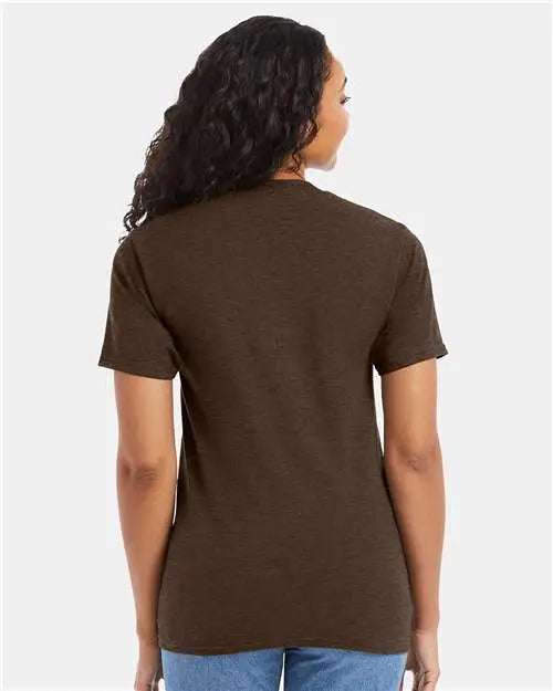 Hanes 5180 Beefy-t® T-shirt - Heather Brown