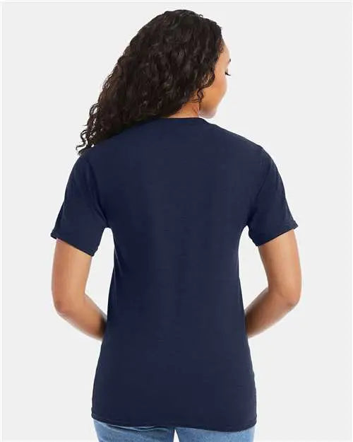 Hanes 5180 Beefy-t® T-shirt - Heather Navy