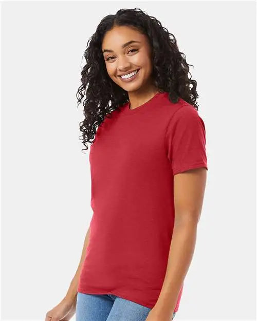 Hanes 5180 Beefy-t® T-shirt - Heather Red
