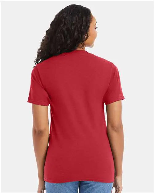 Hanes 5180 Beefy-t® T-shirt - Heather Red