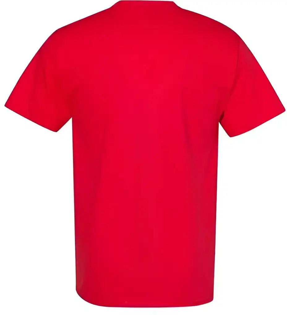 Hanes 5180 Beefy-t Short Sleeve T-shirt - Athletic Red