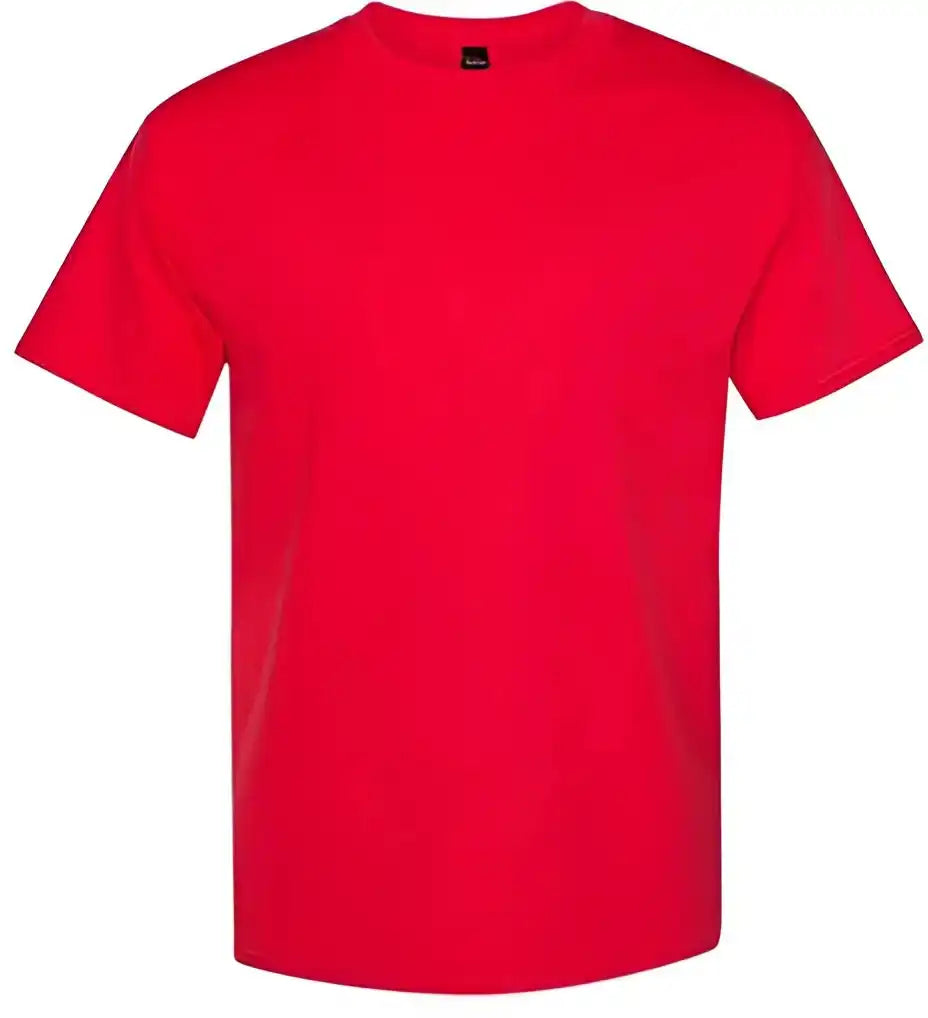 Hanes 5180 Beefy t Short Sleeve Shirt Athletic Red