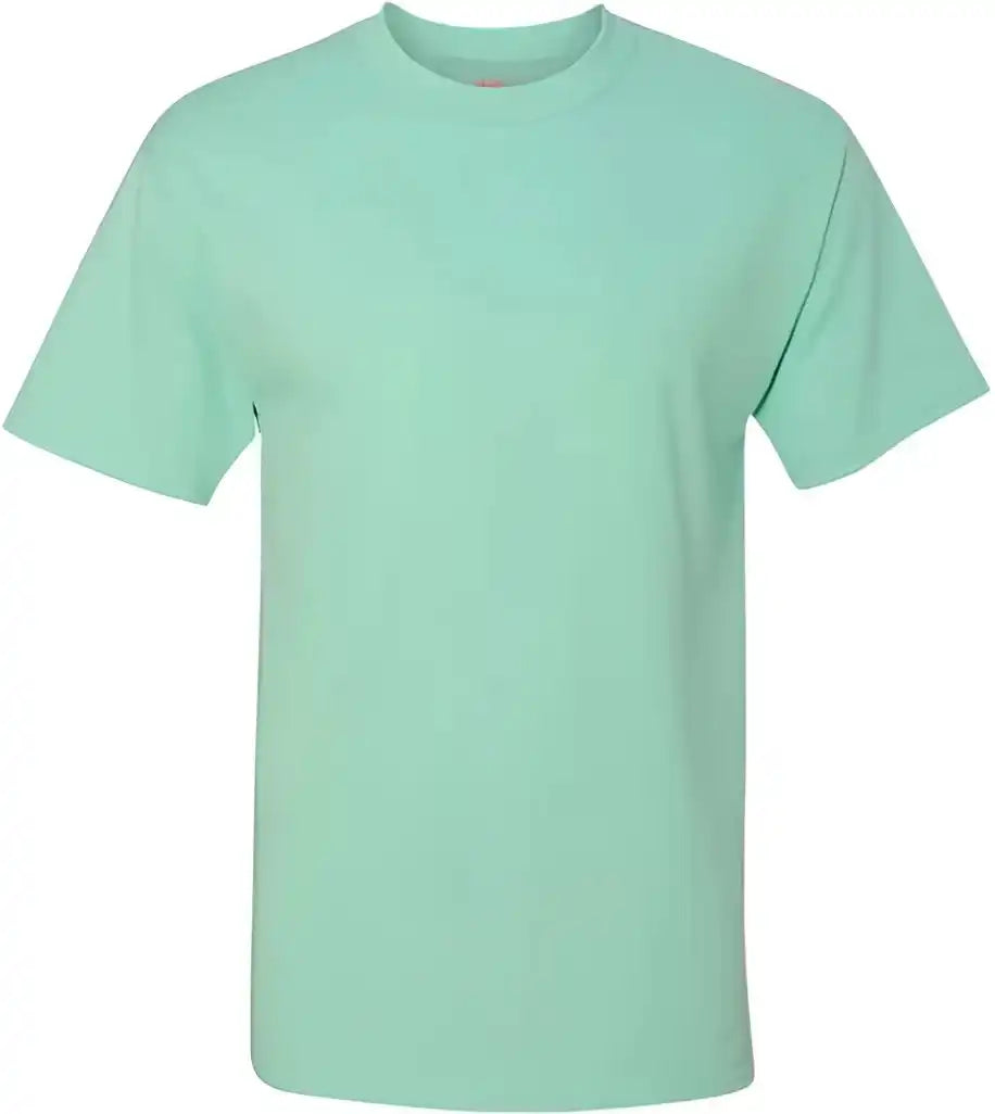 Hanes 5180 Beefy t Short Sleeve Shirt Clean Mint