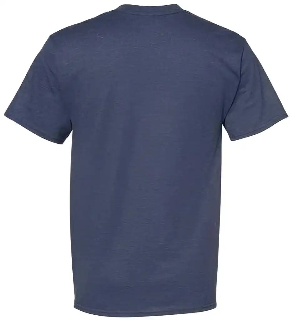 Hanes 5180 Beefy t Short Sleeve Shirt Heather Navy