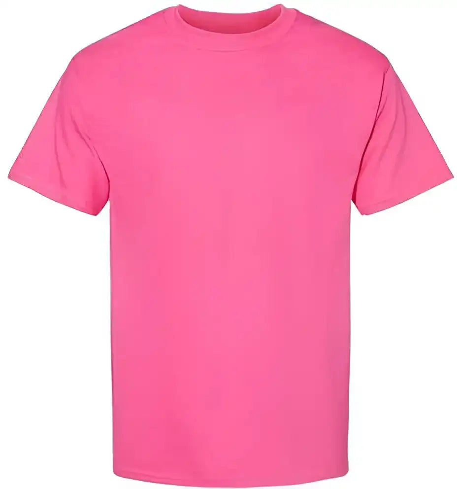 Hanes 5180 Beefy t Short Sleeve Shirt Wow Pink