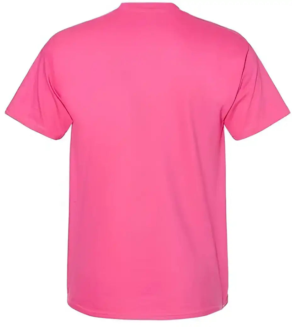 Hanes 5180 Beefy-t Short Sleeve T-shirt - Wow Pink