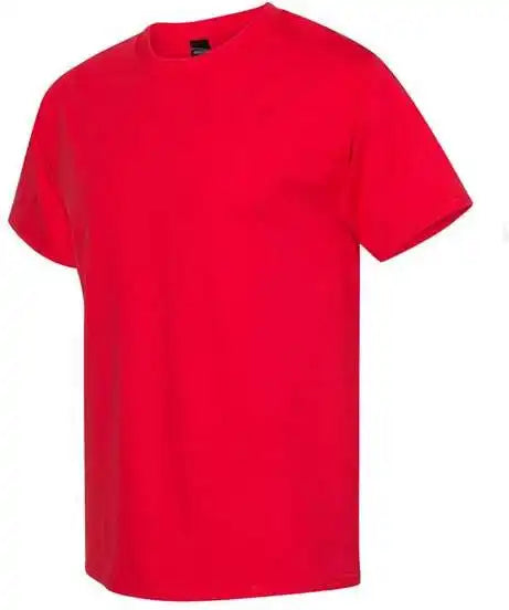 Hanes 5180 Beefy t Short Sleeve Shirt Athletic Red
