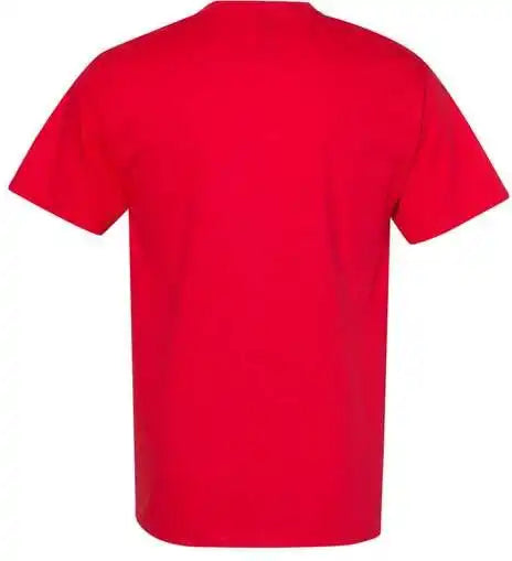 Hanes 5180 Beefy t Short Sleeve Shirt Athletic Red