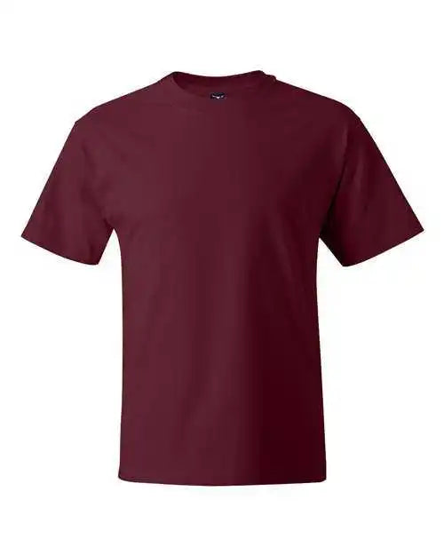 Hanes 5180 Beefy-t Short Sleeve T-shirt - Cardinal