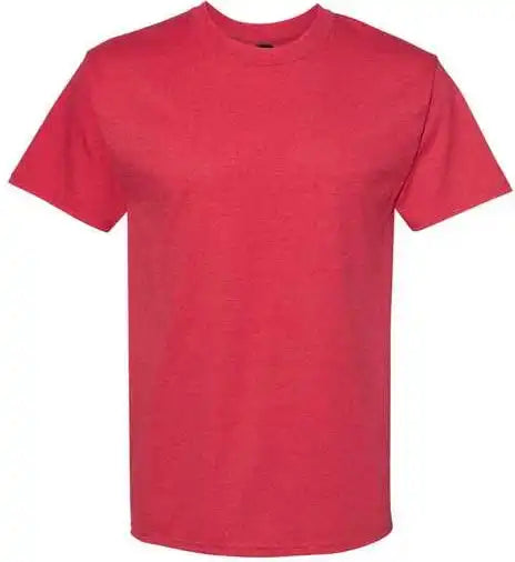 Hanes 5180 Beefy-t Short Sleeve T-shirt - Heather Red