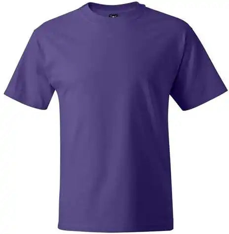 Hanes 5180 Beefy t Short Sleeve Shirt Purple