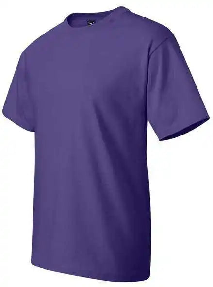 Hanes 5180 Beefy t Short Sleeve Shirt Purple