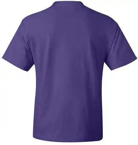 Hanes 5180 Beefy t Short Sleeve Shirt Purple