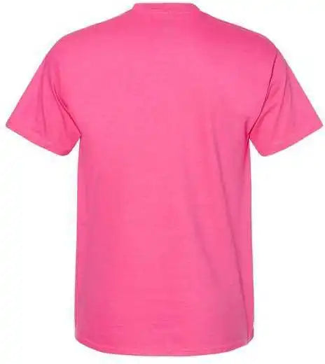Hanes 5180 Beefy-t Short Sleeve T-shirt - Wow Pink