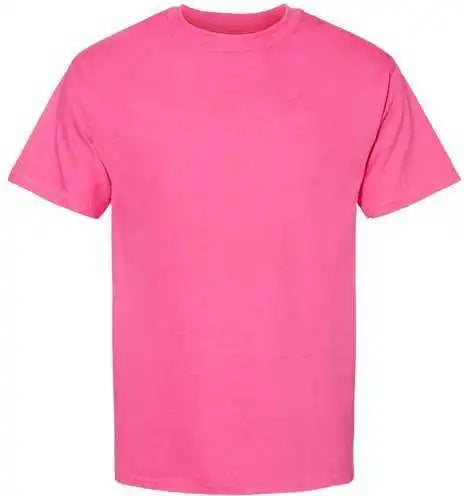 Hanes 5180 Beefy-t Short Sleeve T-shirt - Wow Pink