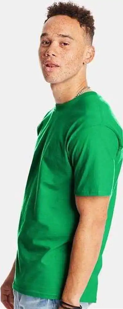 Hanes 5180 Beefy t Shirt Kelly Green