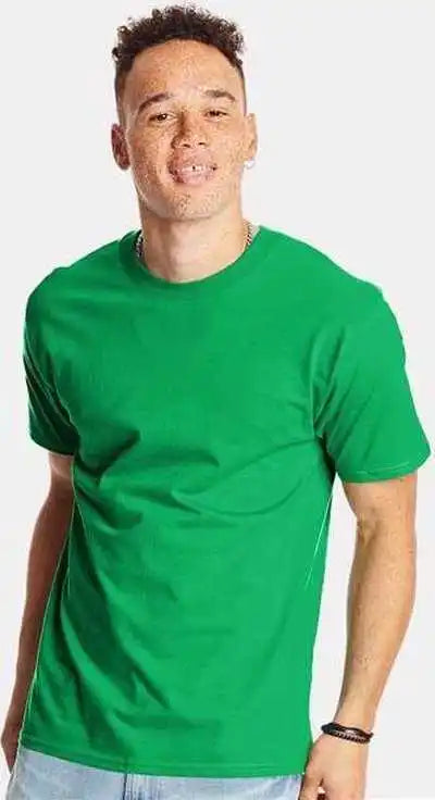 Hanes 5180 Beefy t Shirt Kelly Green