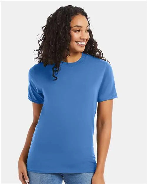 Hanes 5180 Beefy-tâ T-shirt - Carolina Blue