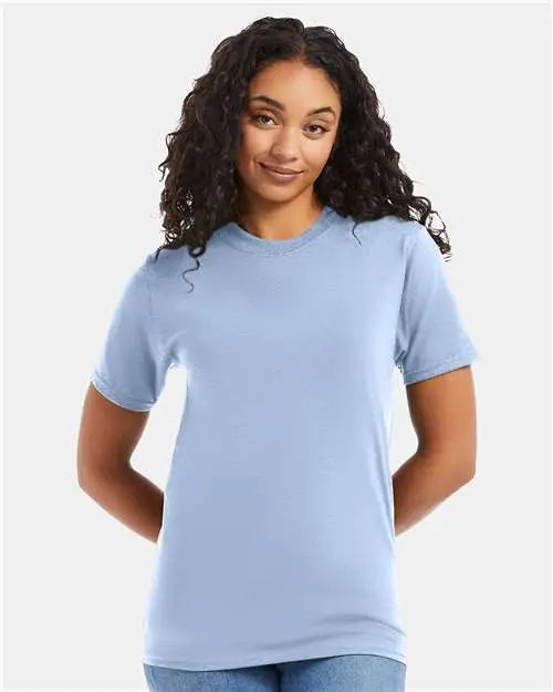 Hanes 5180 Beefy-tâ T-shirt - Light Blue