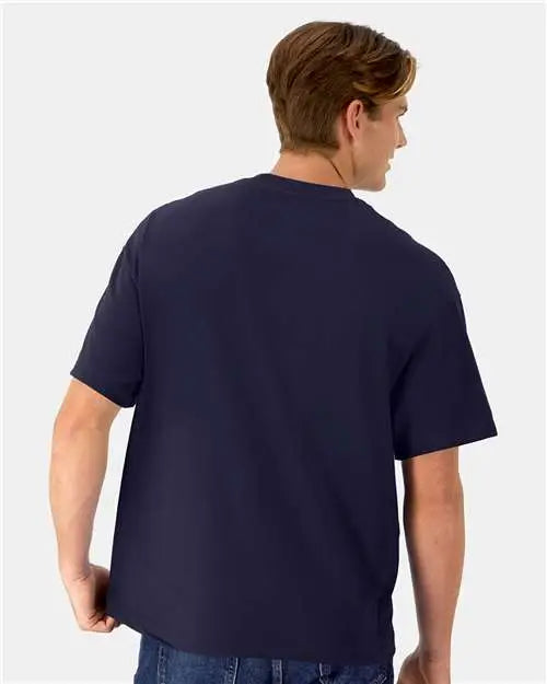 Hanes 5180r Beefy-t® Retro Street T-shirt - Athletic Navy