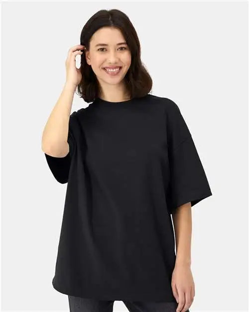Hanes 5180r Beefy-t® Retro Street T-shirt - Black