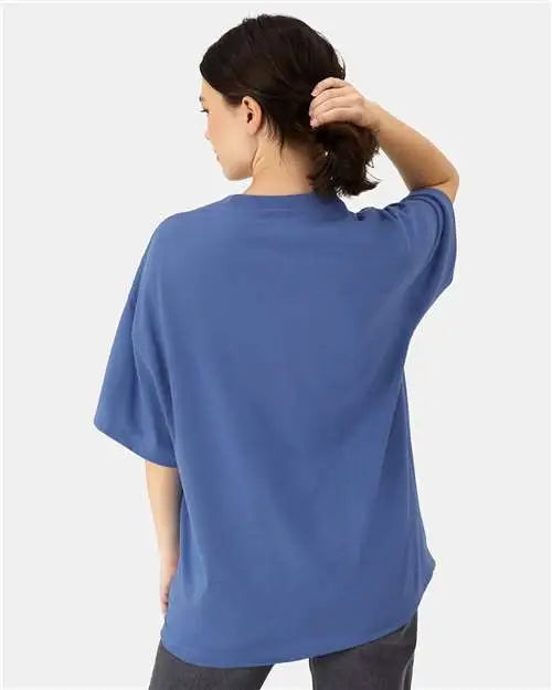 Hanes 5180r Beefy-t® Retro Street T-shirt - Denim Blue