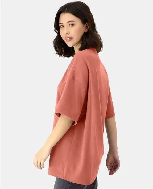 Hanes 5180r Beefy-t® Retro Street T-shirt - Picante Pink