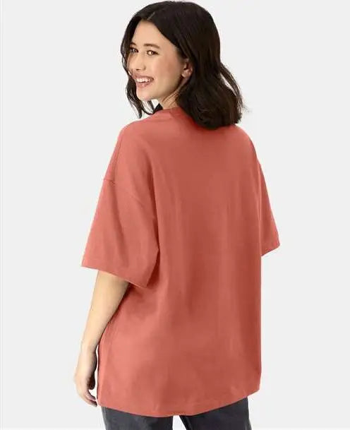 Hanes 5180r Beefy-t® Retro Street T-shirt - Picante Pink