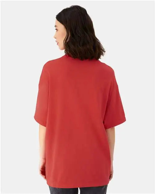 Hanes 5180r Beefy-t® Retro Street T-shirt - Poppy Red - s