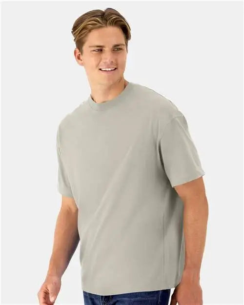 Hanes 5180r Beefy-t® Retro Street T-shirt - Sand