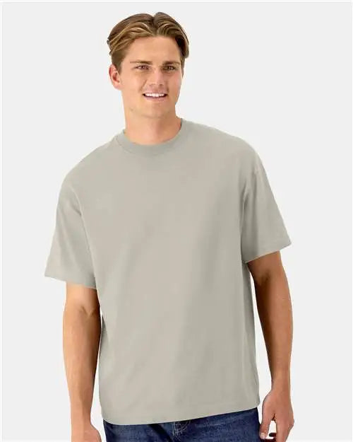Hanes 5180r Beefy-t® Retro Street T-shirt - Sand