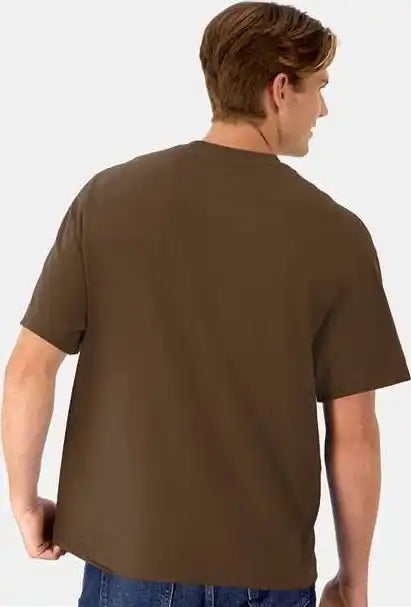 Hanes 5180r Beefy t Retro Street Shirt Army Brown