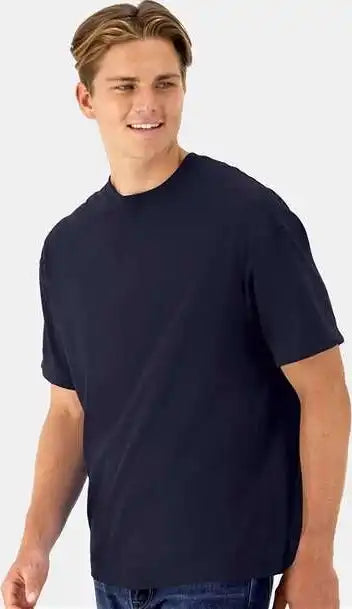 Hanes 5180r Beefy t Retro Street Shirt Athletic Navy