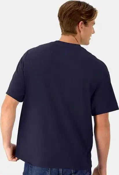 Hanes 5180r Beefy-t Retro Street T-shirt - Athletic Navy