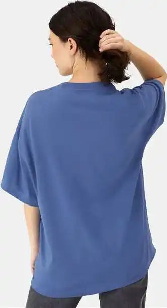 Hanes 5180r Beefy t Retro Street Shirt Denim Blue