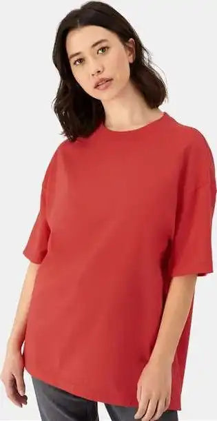 Hanes 5180r Beefy-t Retro Street T-shirt - Poppy Red