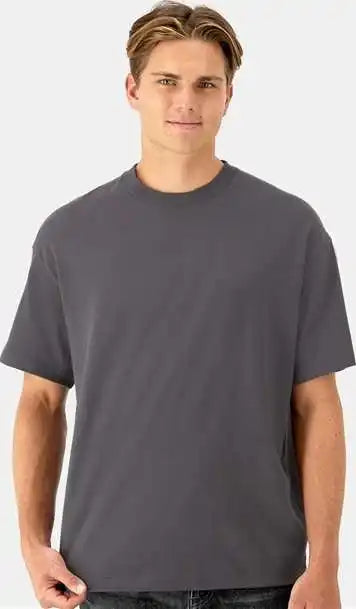 Hanes 5180r Beefy t Retro Street Shirt Smoke Gray