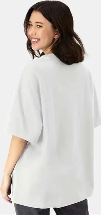 Hanes 5180r Beefy t Retro Street Shirt White